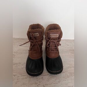 London Fog Chocolate and Ebony Snow Boots